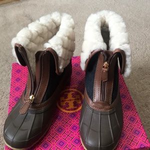 Tory Burch Abbott shearling booties